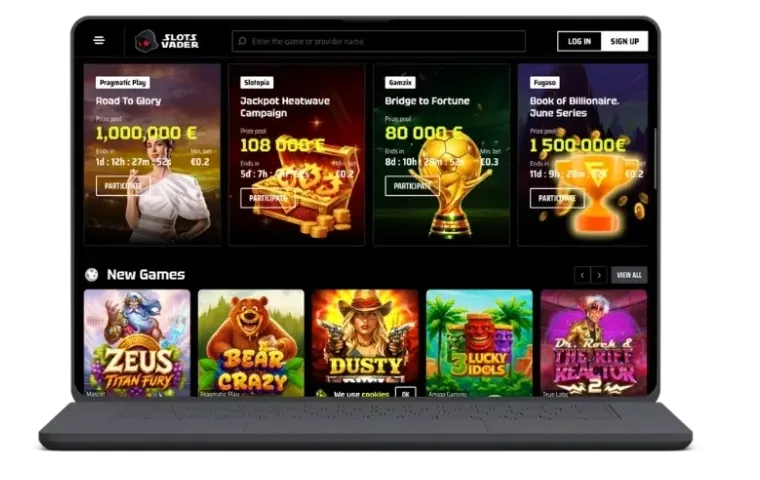 Sloty Slots Vader na komputerze